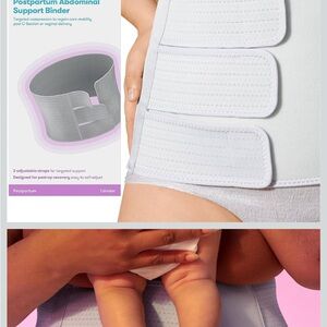 Postpartum Abdominal Support Binder - White